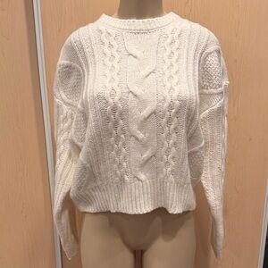 Bar III Women's White Cowl Neck Sweater